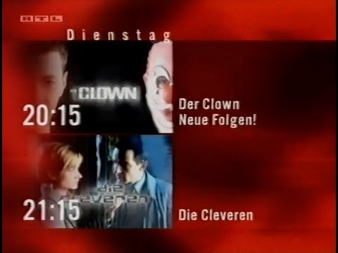 RTL Programmhinweis  Der Clown & die Cleveren 1999