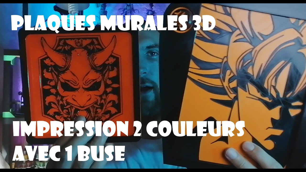 IMPRESSION 2 COULEURS AVEC 1 BUSE - Création de plaques murales personnalisées