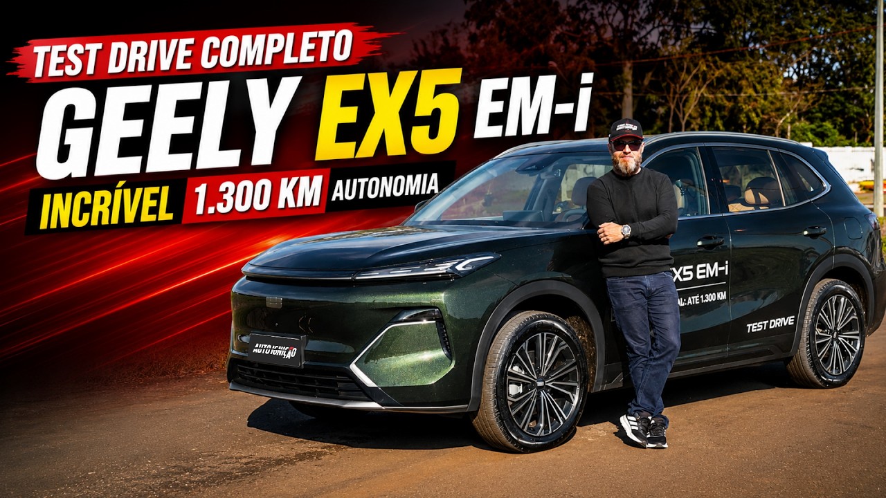 TEST DRIVE GEELY EX5 ULTRA - O SUV híbrido Plug-in que faz até 1.300 km!