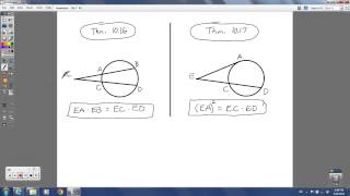 Geometry - 10.5 - Segment Lengths in Circles