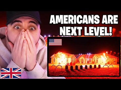Brit Shocked at how CRAZY AMERICA does HALLOWEEN!