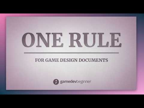 How to write a Game Design Document