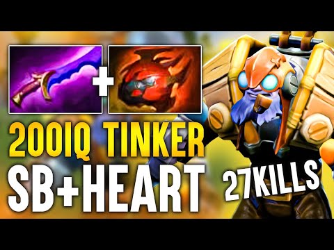 When Dendi Invoker Meets 200IQ Fast Hands Tinker - SB+Heart New Meta Dota 2