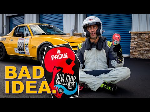 Eating the world's hottest chip at 100 MPH.