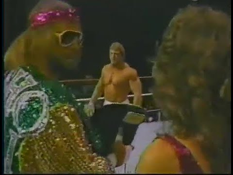 Paul Orndorff Tito Santana vs. Randy Savage Bob Orton - 4/21/1986 - WWF