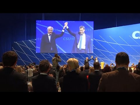 CSU kürt neues Spitzenduo Söder und Seehofer