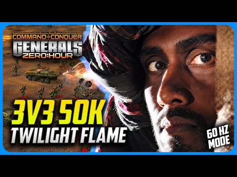 3v3 50k Twilight Flame, & FFA Flower Oases | Generals Zero Hour Online Multiplayer