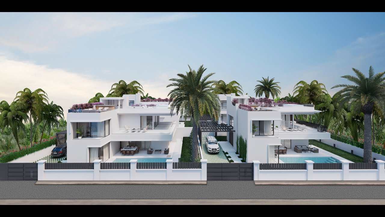 Contemporary style 5 Bedroom beachside villa for sale in Marbella's Golden Mile