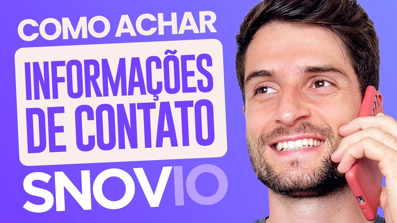 6 MANEIRAS de encontrar INFORMAÇÕES DE CONTATO DE PROSPECTS usando SNOV.IO: tutorial prático 🔍