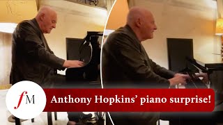 Sir Anthony Hopkins plays his own music, on a hotel lobby piano | Classic FM