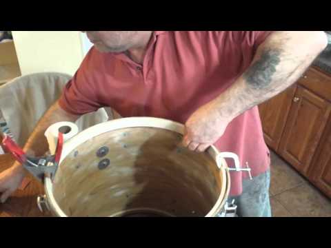 1969 ludwig drum reinforcement ring instillation