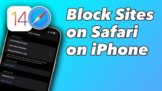 How to Block Specific Sites In Safari on iPhone or iPad | Block Adult Websites on iOS 14