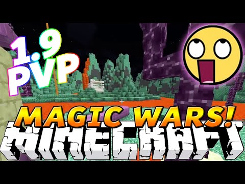 Minecraft 1.9 | MAGIC PVP "FIRE BOMBS, TELEPORT, & MORE WANDS!" w/Kenny,Preston,Tyler & Jason