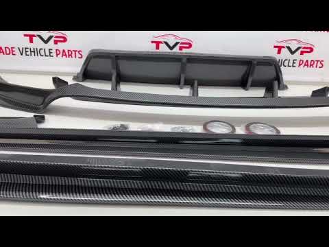 Fits BMW X6 G06 2019- Aero Body Kit Front Splitter Rear Diffuser Side Skirts Carbon Look video