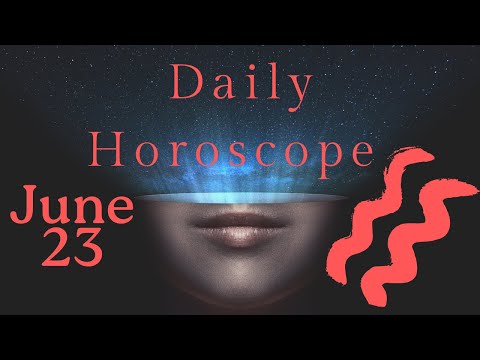 ♒ Aquarius June 23 Daily Horoscope 😲 Don't do this today! Focus on... #Aquarius #horoscope