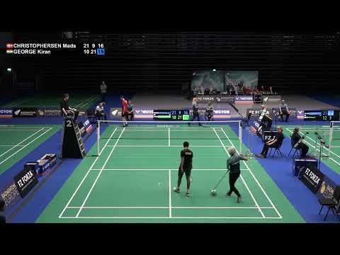 Match point - Mads Christophersen vs Kiran George - MS, SF - Denmark Masters 2022