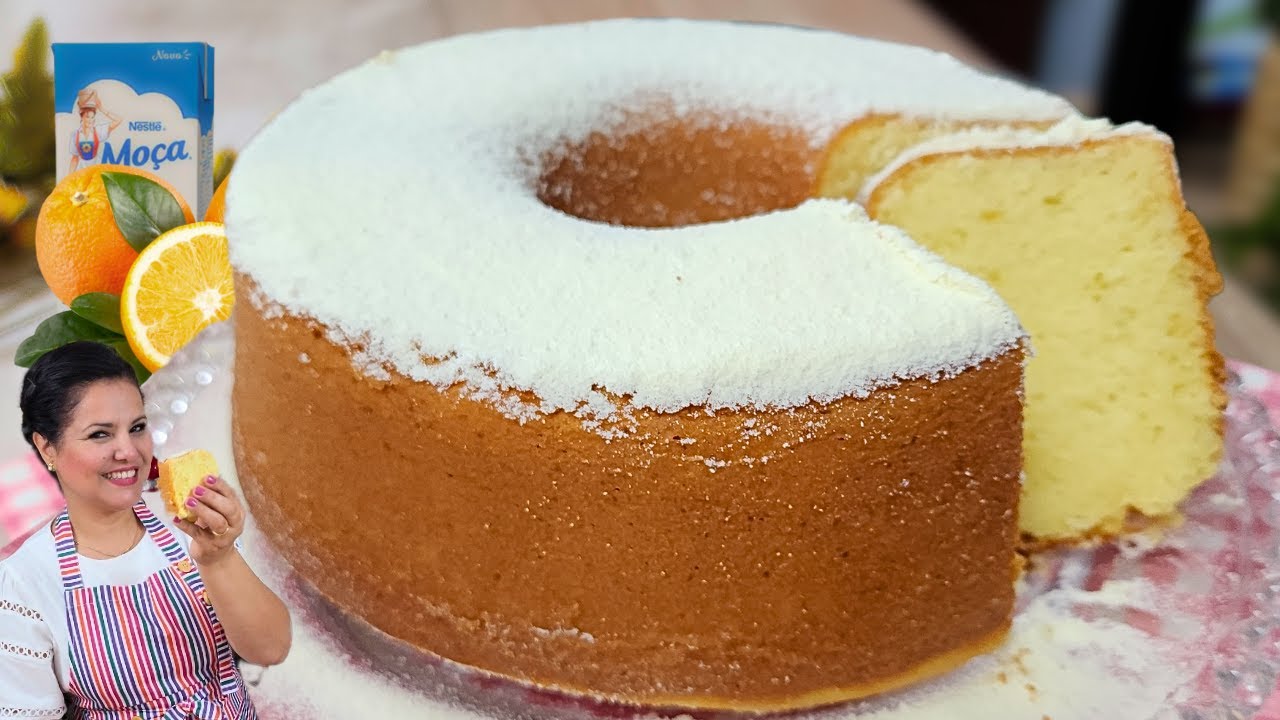 ANOTE ESSA RECEITA! BOLO MOÇA DE LARANJA - MASSA AMANTEIGADA FOFINHA E MUITO SIMPLES DE FAZER