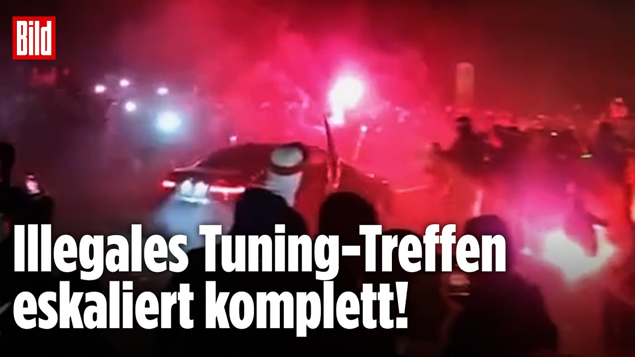Ausnahmezustand in Wittlich! Tuner liefern sich Krawall-Nacht mit der Polizei