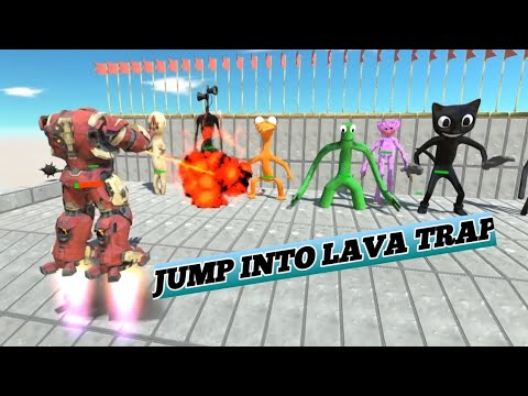 Jump Into Lava Trap||ARBS All Unit vs Lava Pool||ARBS BATTLE