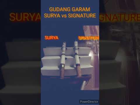 time lapse - The BURNING CIGARETTE - GUDANG GARAM SURYA vs SIGNATURE