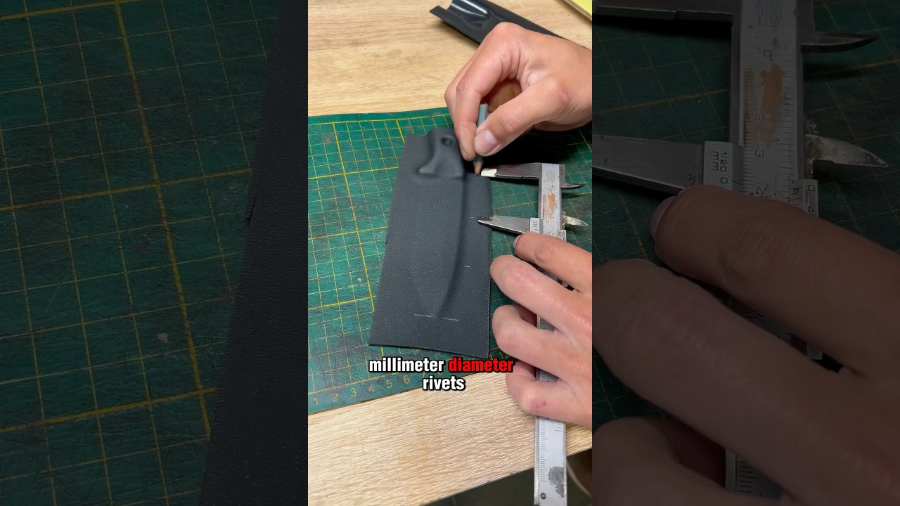 Handmade KYDEX sheath step by step #shorts #shortvideo #tutorial #kydex #knifemaking #handmade #diy