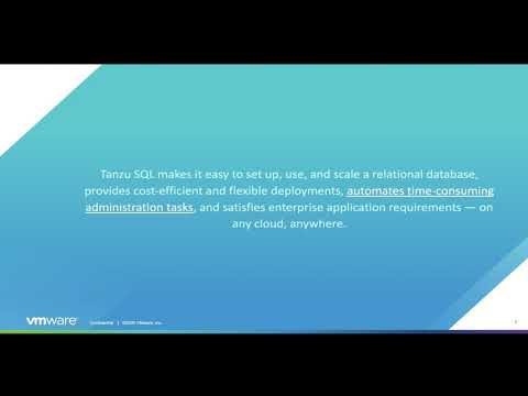 Tanzu Data Services PostgreSQL and MySQL on Kubernetes I VMware Tanzu