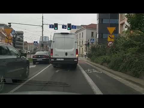 Driving in Wrocław, Poland