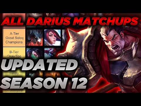 [Tier List] All Darius Matchups in Toplane Season 12 - In-Depth Breakdown of Every Darius Matchup