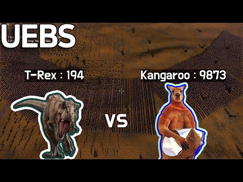 T REX (Tyrannosaurus) 200 VS  Australia KANGAROO 10000 UEBS