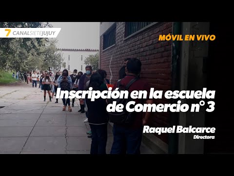 Inscripción en la escuela de Comercio n°3