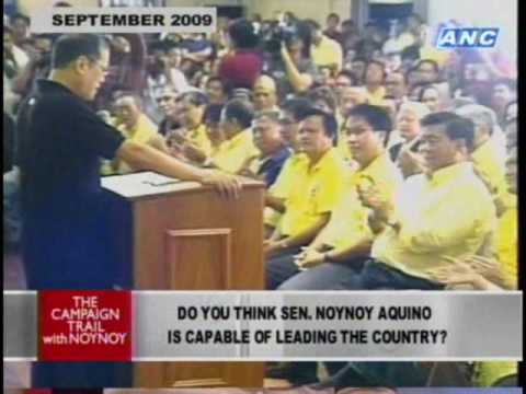 Noynoy Aquino on the campaign trail 1/4