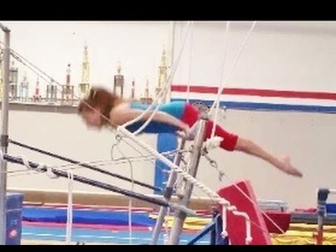 How To Do A Front Hip Circle On The Bars With Coach Meggin (Professional Gymnastics Coach)