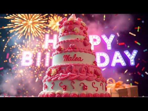 Zum Geburtstag viel Glück – Geburtstagslied für Malea 🎉🎂 – Version 2