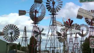 preview picture of video 'Windmills of Australia...a collection at Shepparton Victoria'