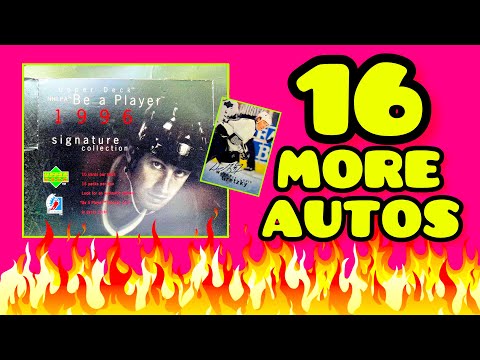 16 MORE AUTOS! 1995-96 Upper Deck Be A Player Signature Collection Box Break #2 (2023)