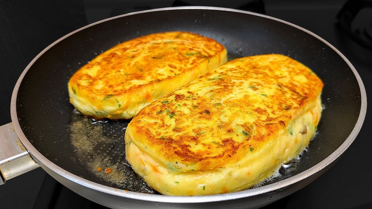 Just mix potatoes and 2 eggs. I taught all my friends this recipe!