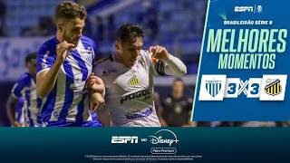 EM JOGAÇO COM EXPULSÕES E SEIS GOLS, AVAÍ E NOVORIZONTINO EMPATAM PELA SÉRIE B | MELHORES MOMENTOS