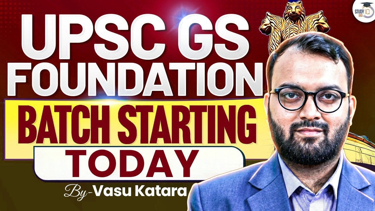 UPSC GS Foundation | S.M.A.R.T. Model Batch is Starting Today | By Vasu Sir