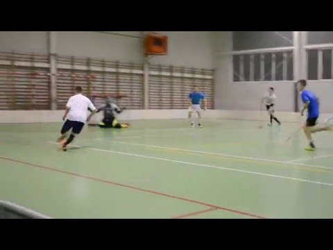 Bramka w wykonaniu Filipa i Mikołaja w meczu AZS UZ - Absolwent Siedlec