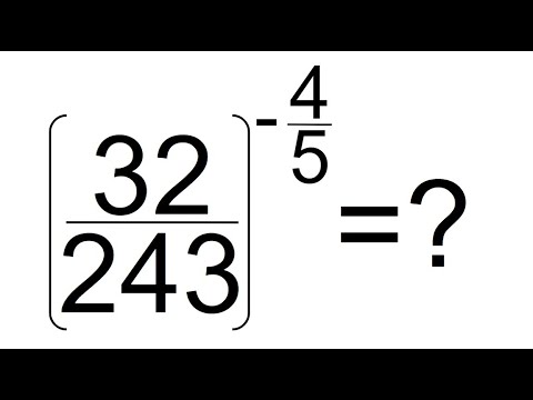 POTENCIA CON EXPONENTE NEGATIVO FRACCIONARIO. Matemáticas Básicas