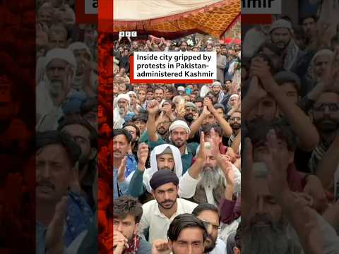 Inside the city gripped by deadly protests in Pakistan-administered Kashmir. #BBCNews