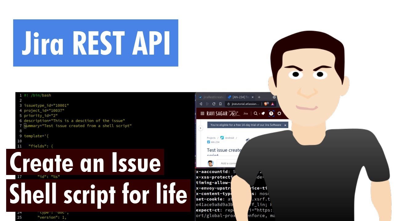 Jira REST API - Create issue using a shell script