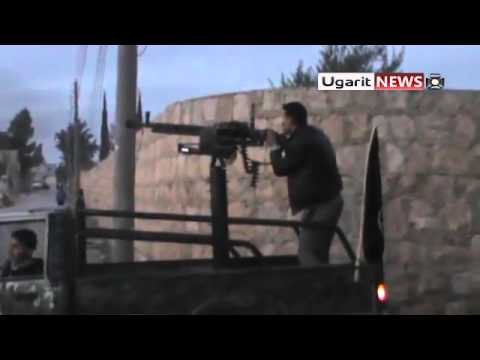 التصدي للطيران الحربي برشاش الدوشكا من قبل كتائب سيوف الشهباء في حلب