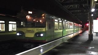 preview picture of video 'IE 8300 Class Dart Train number 8340 - Bray Daly Station, Wicklow'