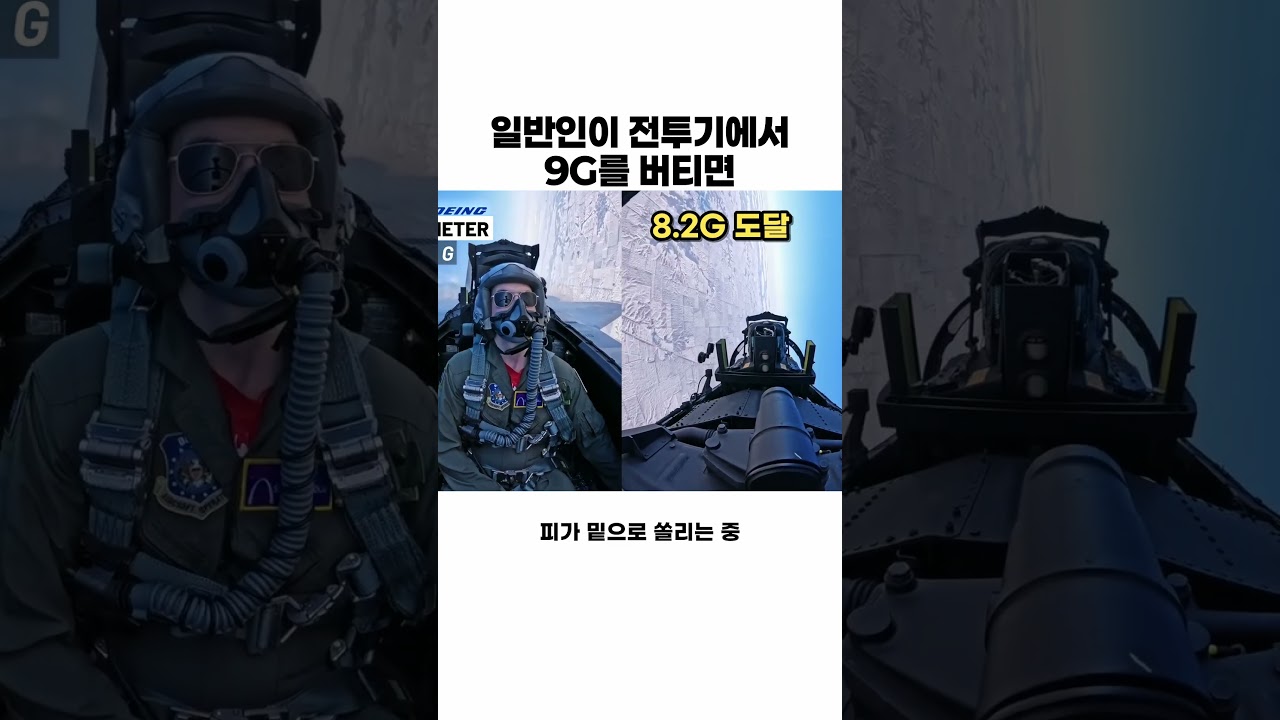 전투기의 9G, 몸에는 어떤 부담일까