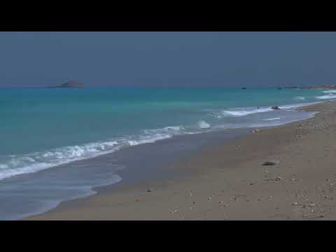 4K HDR Mediterranean Blue -  Crashing Sea Waves -  Ocean Surf Sounds -  Relaxing Beach Video