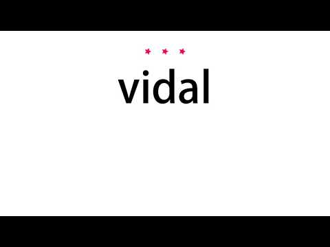 How to pronounce vidal - Vocab Today