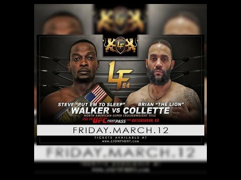 Steve "PUT EM TO SLEEP" Walker -Talks Lion Fight 64 Matchup
