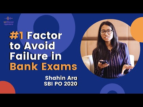 #1 Factor to avoid failure in Banking Exams by_Shahin Ara SBI PO 2020