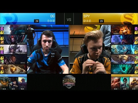 SPY vs OG Game 2 Highlights - SPLYCE vs ORIGEN EU LCS Week 4 Summer 2016